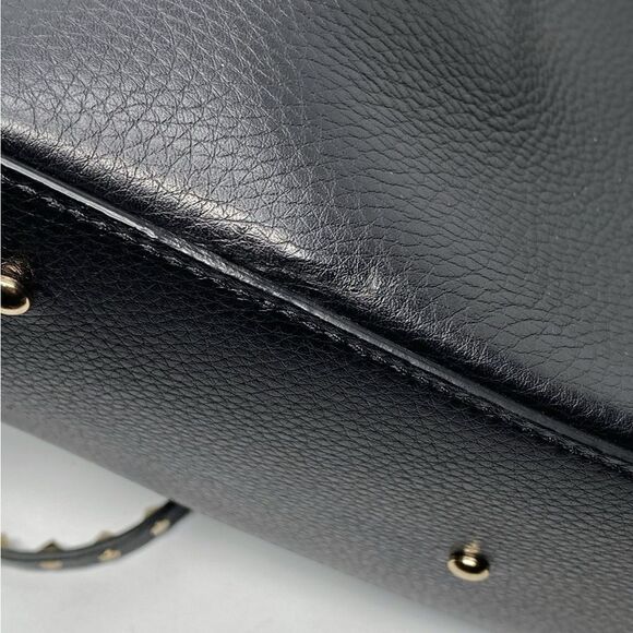Valentino Garavani Rockstud Small East-West Leather Tote Bag - Picture 5 of 13
